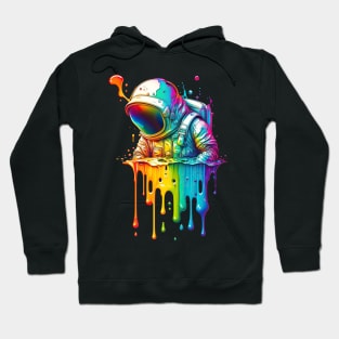 Melting Rainbow Astronaut Hoodie